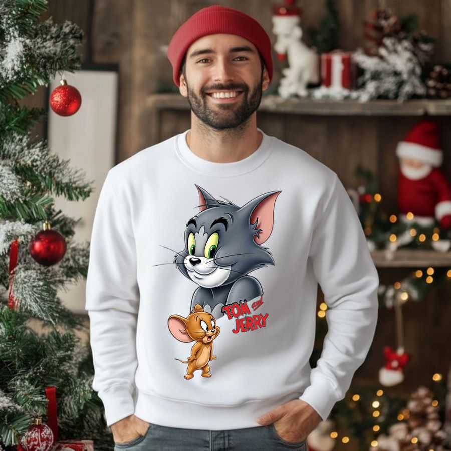 Classic Tom & Jerry Cartoon Duo Icon Sweatshirt 2